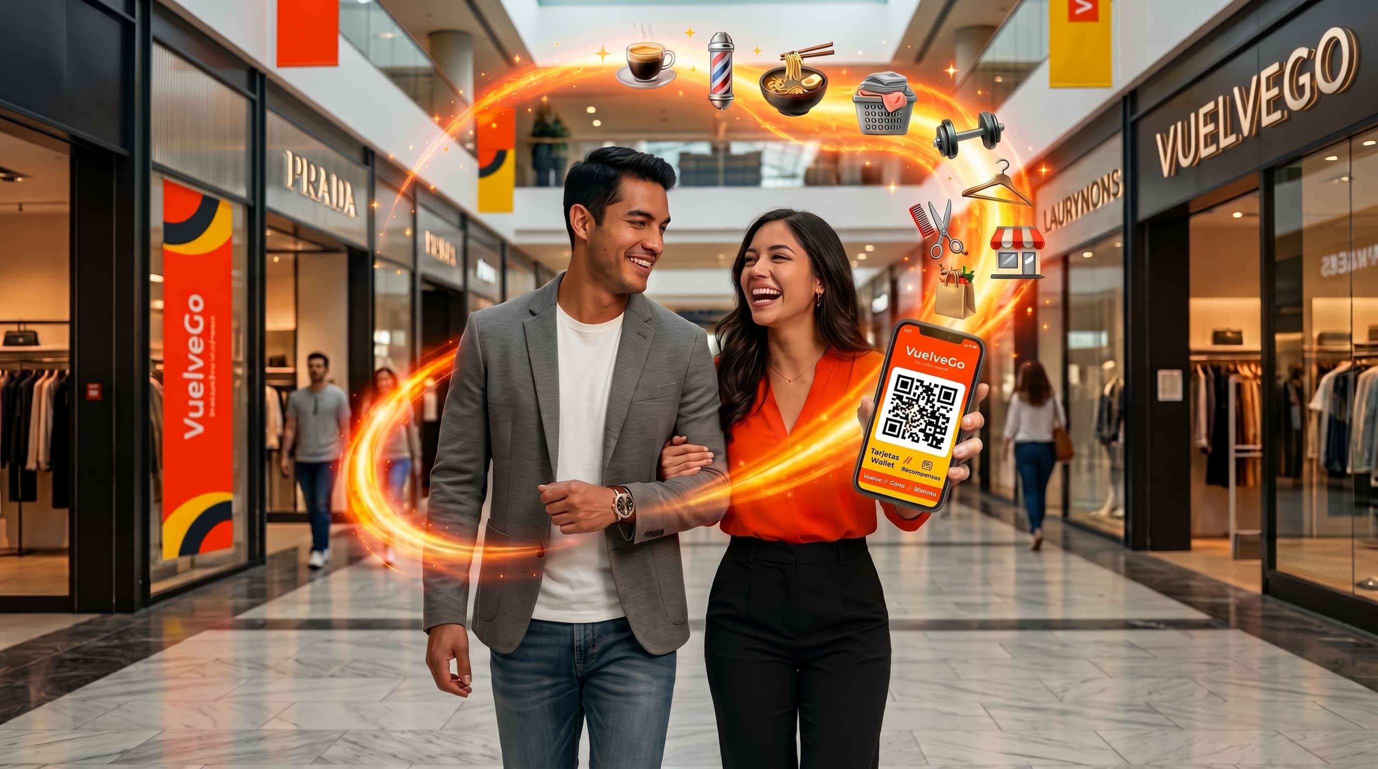 Clientes de VuelveGo consultando una recompensa digital desde un celular